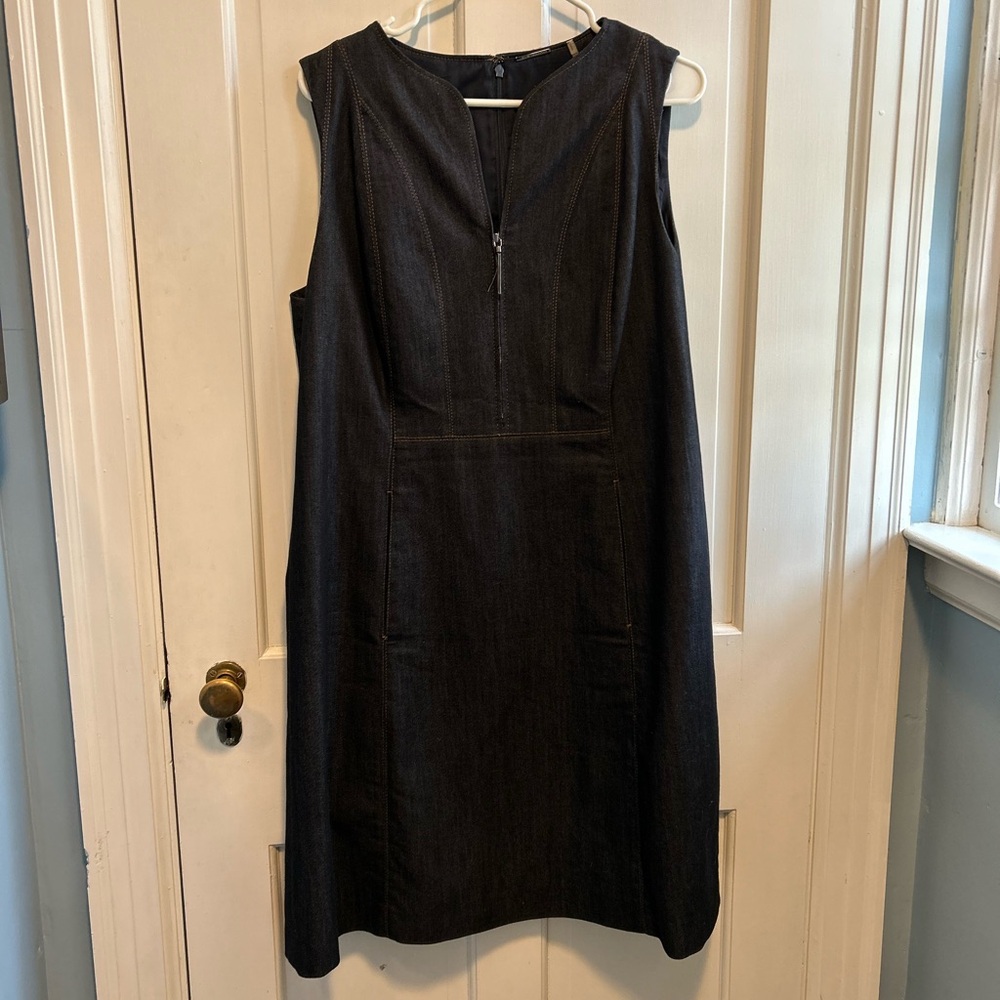 Ellie Tahari designer denim dress